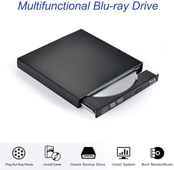 Amazon.com: Xglysmyc USB2.0 External Blu Ray CD DVD Drive Burner